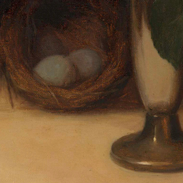 Golden Stillness” – Handmade Vanitas-Inspired Painting