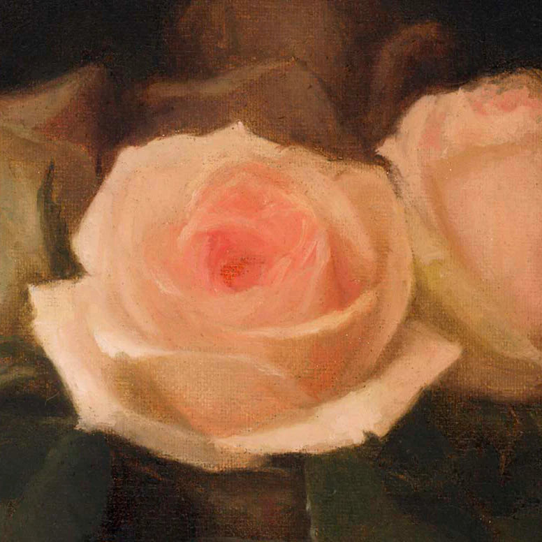 Golden Stillness” – Handmade Vanitas-Inspired Painting