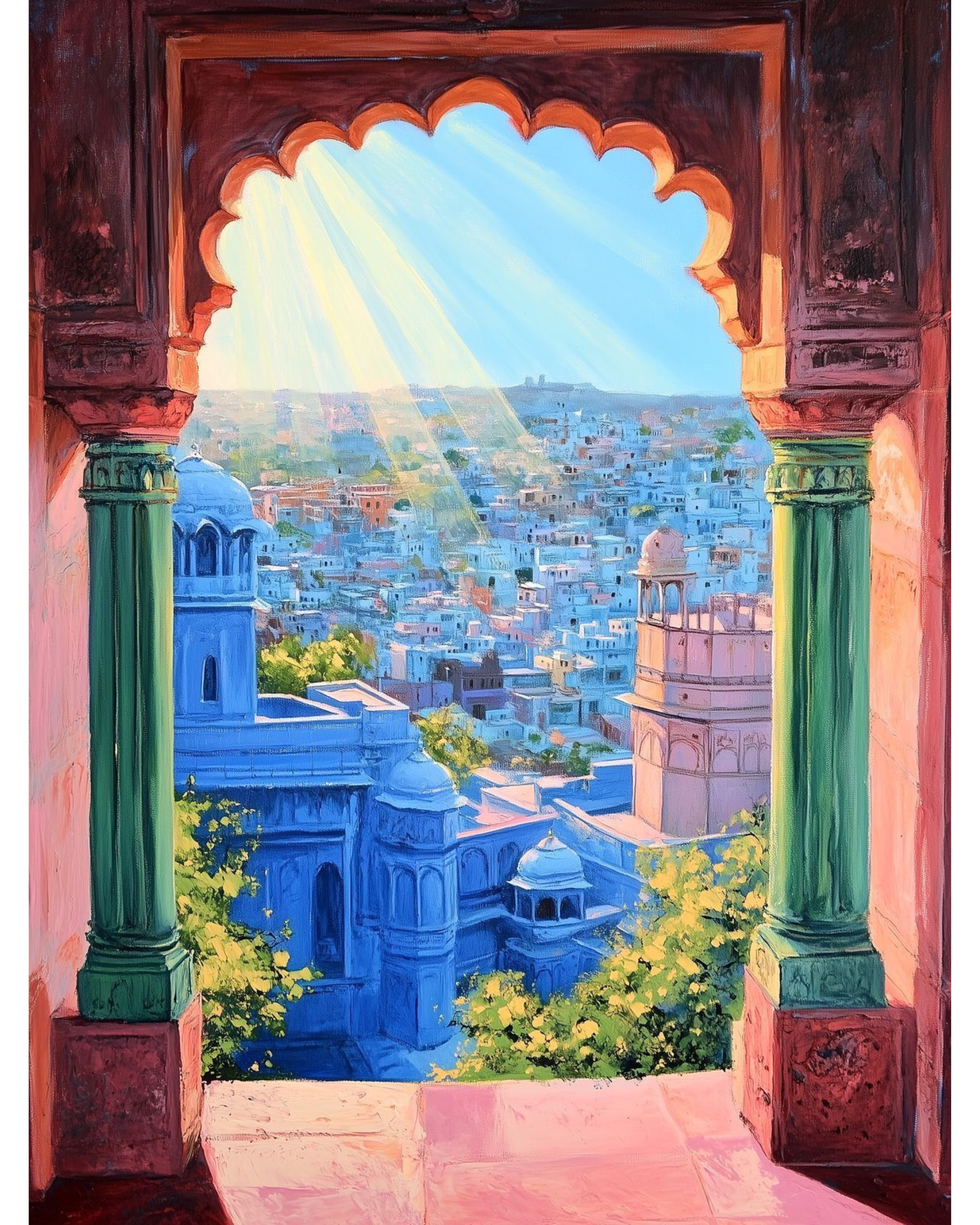 The Blue Serenity of the Old City