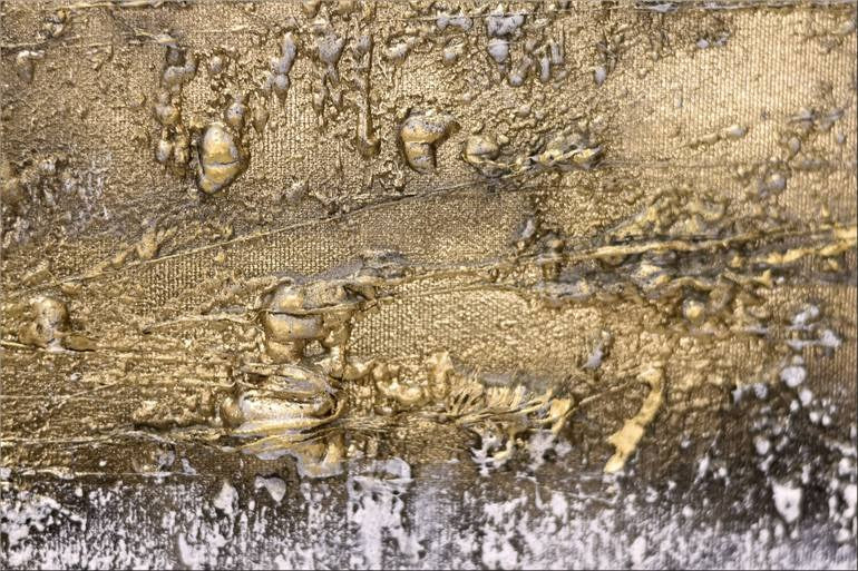 Veil of Gold Abstract