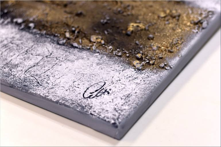 Veil of Gold Abstract