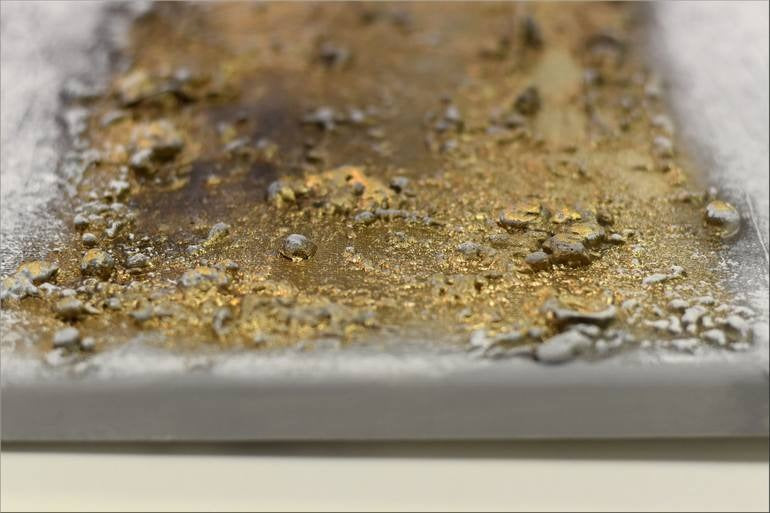 Veil of Gold Abstract