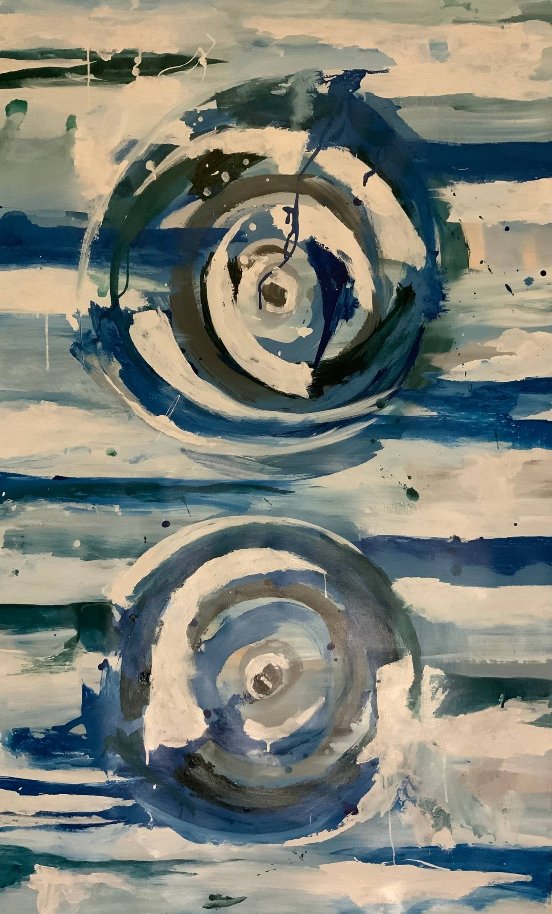 Blue Rhythms Abstract